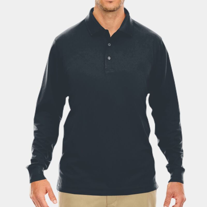 Men's Tall Pinnacle Performance Long-Sleeve Piqué Polo Thumbnail