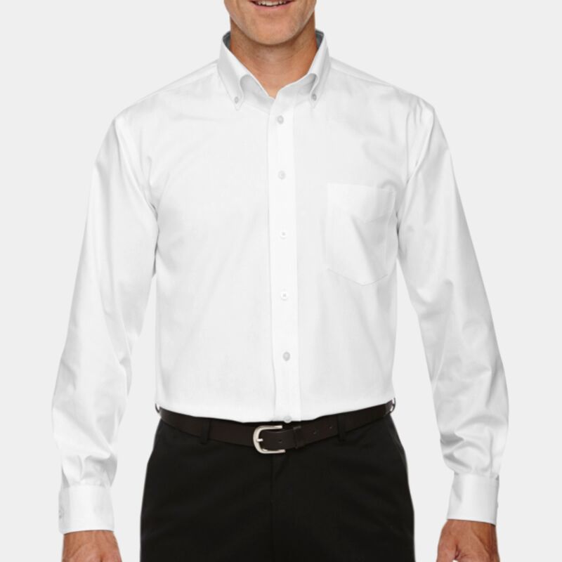 Men's Crown Collection® Solid Oxford Woven Shirt Thumbnail