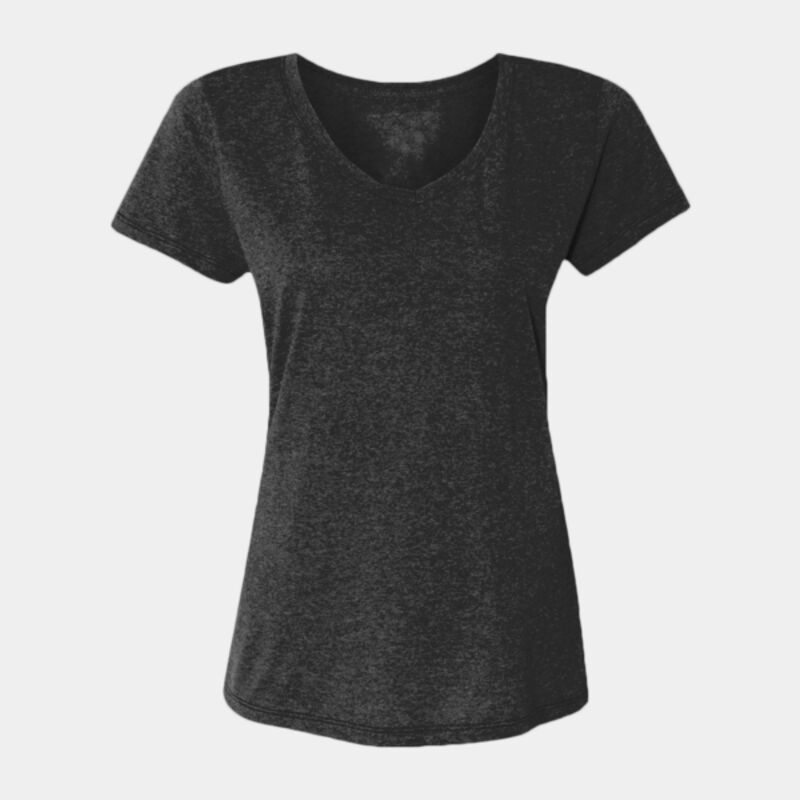 Ladies' Perfect-T Triblend V-Neck T-shirt Thumbnail