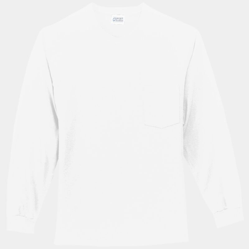 Tall Long Sleeve Essential T Shirt with Pocket Thumbnail