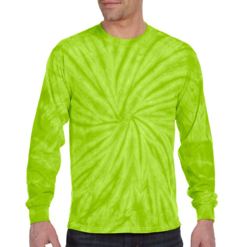 5.4 oz., 100% Cotton Long-Sleeve Tie-Dyed T-Shirt Thumbnail