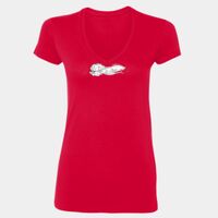 Ladies' SoftStyle® Fitted V-Neck T-Shirt Thumbnail