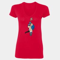 Ladies' SoftStyle® Fitted V-Neck T-Shirt Thumbnail